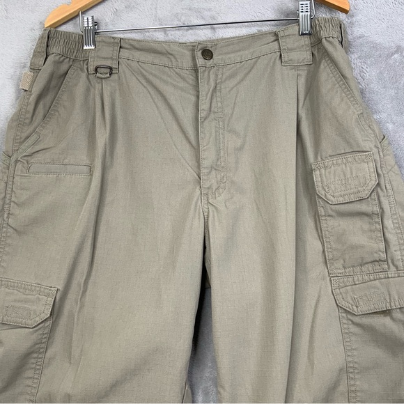 5.11 Beige Mens Rip Stop Tactical Cargo Work Pants. Size 38/34. - Picture 3 of 9